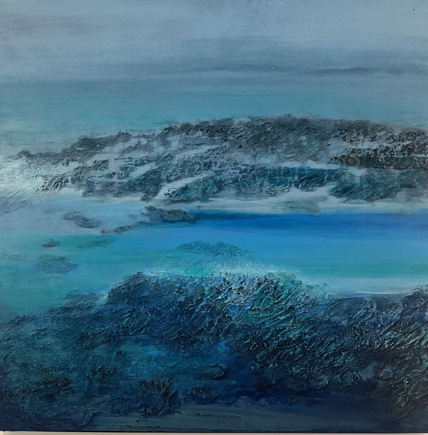 Be lost in thought 1.장지에 혼합재료(겔스톤및 분채)95X95cm..2024. (1) (1).jpg